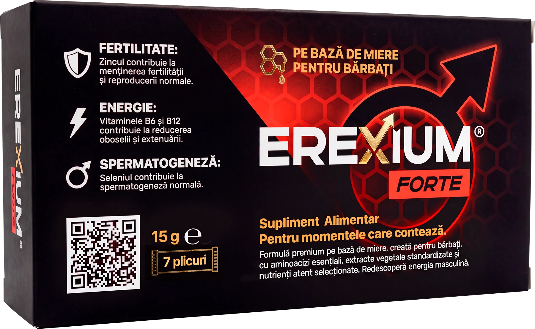 Cutie EREXIUM FORTE supliment alimentar pentru bărbați